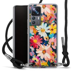 New Carry Case Transparent Stoff schwarz/silber