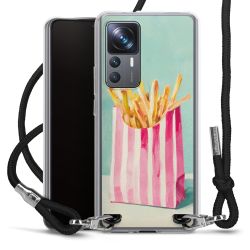 New Carry Case Transparent Stoff schwarz/silber