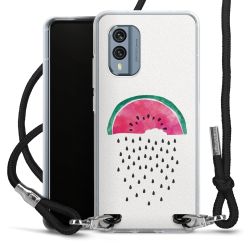 New Carry Case Transparent Stoff schwarz/silber