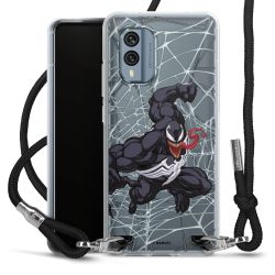 New Carry Case Transparent Stoff schwarz/silber