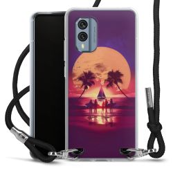 New Carry Case Transparent Stoff schwarz/silber