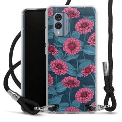 New Carry Case Transparent Stoff schwarz/silber