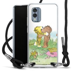 New Carry Case Transparent Stoff schwarz/silber