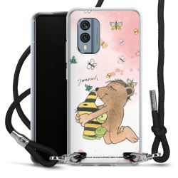 New Carry Case Transparent Stoff schwarz/silber