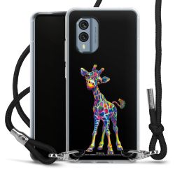 New Carry Case Transparent Stoff schwarz/silber