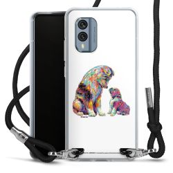 New Carry Case Transparent Stoff schwarz/silber