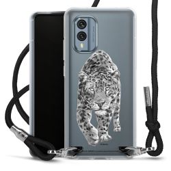 New Carry Case Transparent Stoff schwarz/silber