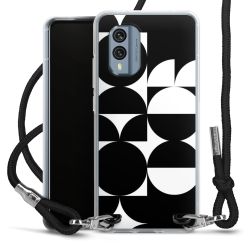 New Carry Case Transparent Stoff schwarz/silber