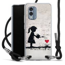 New Carry Case Transparent Stoff schwarz/silber