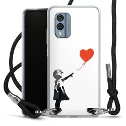 New Carry Case Transparent Stoff schwarz/silber