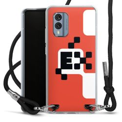 New Carry Case Transparent Stoff schwarz/silber