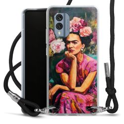 New Carry Case Transparent Stoff schwarz/silber