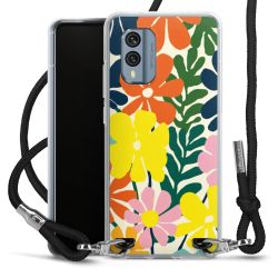 New Carry Case Transparent Stoff schwarz/silber