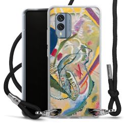 New Carry Case Transparent Stoff schwarz/silber