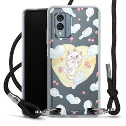 New Carry Case Transparent Stoff schwarz/silber