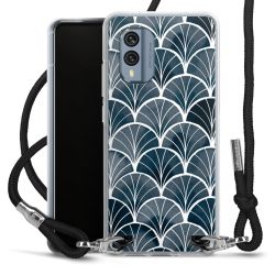 New Carry Case Transparent Stoff schwarz/silber