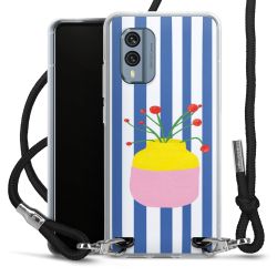 New Carry Case Transparent Stoff schwarz/silber