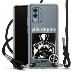 New Carry Case Transparent Stoff schwarz/silber