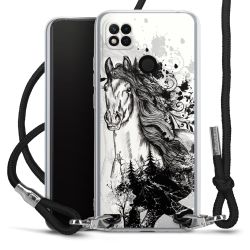 Carry Case Transparent Fabric black/silver