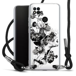 Carry Case Transparent Fabric black/silver