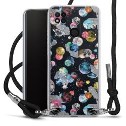 Carry Case Transparent Fabric black/silver