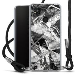 Carry Case Transparent Fabric black/silver