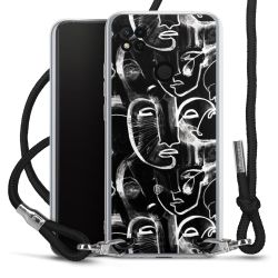 Carry Case Transparent Fabric black/silver