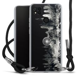 Carry Case Transparent Fabric black/silver