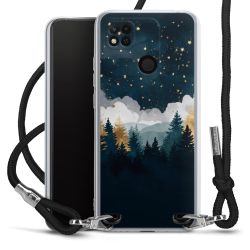 New Carry Case Transparent Stoff schwarz/silber