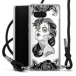 Carry Case Transparent Fabric black/silver