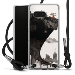 Carry Case Transparent Fabric black/silver