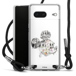 Carry Case Transparent Fabric black/silver