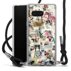 Carry Case Transparent Fabric black/silver