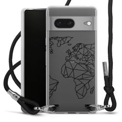 Carry Case Transparent Fabric black/silver