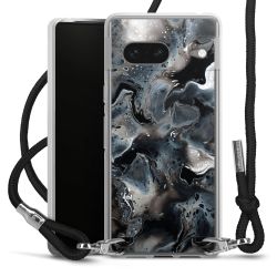 Carry Case Transparent Fabric black/silver