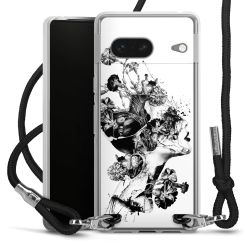 Carry Case Transparent Fabric black/silver