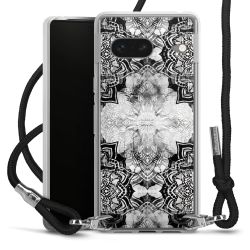 Carry Case Transparent Fabric black/silver