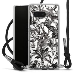 Carry Case Transparent Fabric black/silver