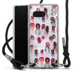 Carry Case Transparent Fabric black/silver