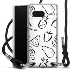 Carry Case Transparent Fabric black/silver