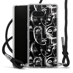 Carry Case Transparent Fabric black/silver