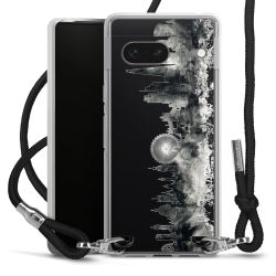 Carry Case Transparent Fabric black/silver