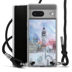 New Carry Case Transparent Stoff schwarz/silber