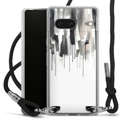 Carry Case Transparent Fabric black/silver