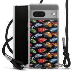 New Carry Case Transparent Stoff schwarz/silber