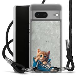 New Carry Case Transparent Stoff schwarz/silber