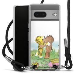 New Carry Case Transparent Stoff schwarz/silber