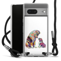 New Carry Case Transparent Stoff schwarz/silber