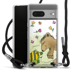 New Carry Case Transparent Stoff schwarz/silber