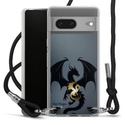 New Carry Case Transparent Stoff schwarz/silber